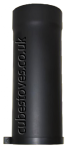 500mm Adjustable Flue Pipe / Matt Black