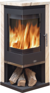 Admiral sandstone stove - 7kw corner wood burner