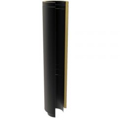Twin Wall Chimney, Connecting Starter Length - 1 metre black
