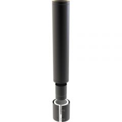Adjustable Connecting Twin Wall Chimney - 1 metre black
