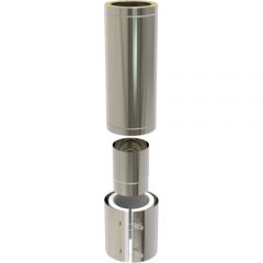Adjustable Connecting Twin Wall Chimney - 500mm length