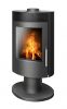 Tatu Pedestal / Rotating Wood Burning Stove, 5kW -  black